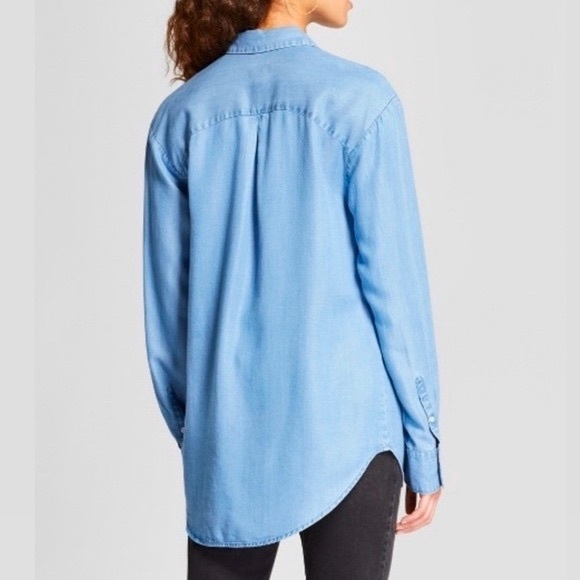 A New Day Dark Denim Button-down (like new) - Picture 2 of 5